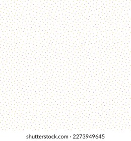 Vector abstract seamless pattern with colored chaotic dashes. Sprinkle on donuts or ice cream. Kawaii background