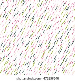 Vector abstract seamless pattern with drops of different colors endless texture