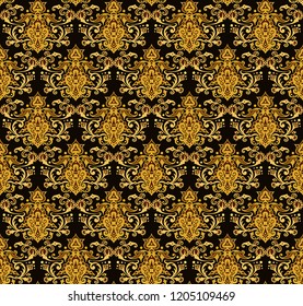 Vector abstract seamless pattern. Ethnic ornamental nature background