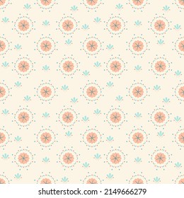 Vector - Abstract seamless pattern of ethnic design. Vintage concept. Can be use for print, paper, pillow, curtain, fabric, clothing.