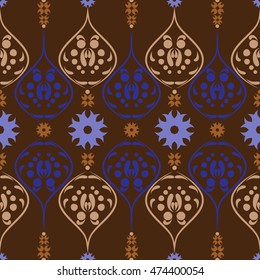 Vector abstract seamless pattern of ethnic motives. For your work.