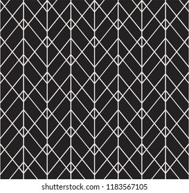 Vector abstract seamless pattern. Geometric classical background. Retro stylish texture.
