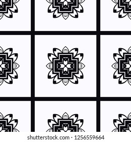 Vector abstract seamless pattern. Geometric classic background. Vintage art deco texture