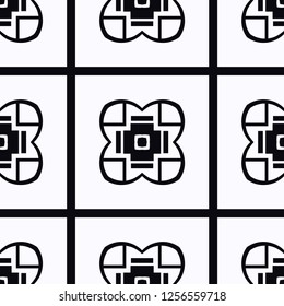 Vector abstract seamless pattern. Geometric classic background. Vintage art deco texture