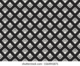 Vector abstract seamless pattern. Geometric classical background. Retro stylish texture.