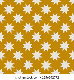 Vector abstract seamless pattern. Geometric elements in Boho style. Good for wall decoration, postcard or brochure cover design. Minimalist Mid century modern shapes.