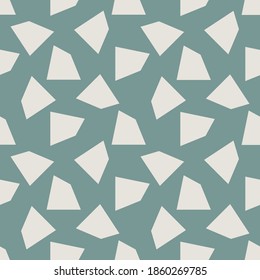 Vector abstract seamless pattern. Geometric elements in Boho style. Good for wall decoration, postcard or brochure cover design. Minimalist Mid century modern shapes.