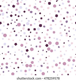 Vector abstract seamless pattern with ink drops of different colors endless texture