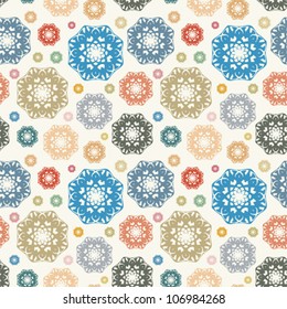 vector abstract seamless pattern in light colors