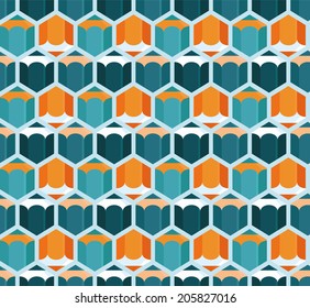 Vector abstract seamless pattern with pencil icons