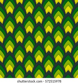 Vector abstract seamless pattern with pointed ovals