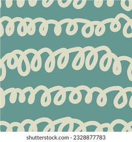 Vector abstract seamless pattern. Repeating fantasy elements, hand-drawn. Stylish background in gray and beige colors.