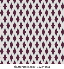 Vector abstract seamless pattern. Rhombus