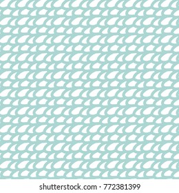 Vector abstract seamless pattern. Scales background. Wedding invitation design. Light blue backdrop.