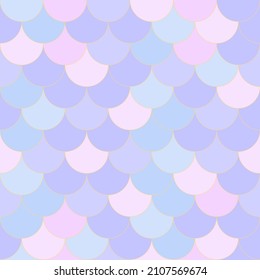 Vector - Abstract seamless pattern of skin fish, Mermaid violet, pink, blue background. Japanese style. Can be use for print, paper, wrapping, card. Simple image.