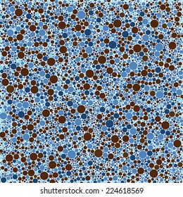 vector abstract seamless pattern small brown blue circles texture background