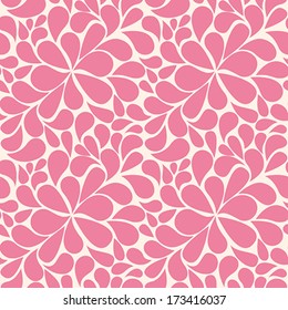 Vector Abstract Seamless Pattern - Spatters - Pink