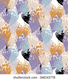 Vector abstract seamless pattern with spots. 