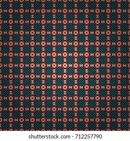 Vector abstract seamless pattern, stylized pattern background, tiles pattern in red, beige and black colors.