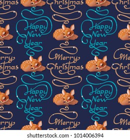 vector abstract seamless pattern. Winter forest concept. Christmas, xmas, new year art. Fill drawing illustration. Cute natural fabric background. Graphic prints backdrop texture. Wrapping design 005