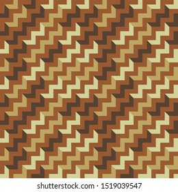 Vector abstract seamless pattern with zigzags of different colors. Textile background for package, cover, greeting cards.
