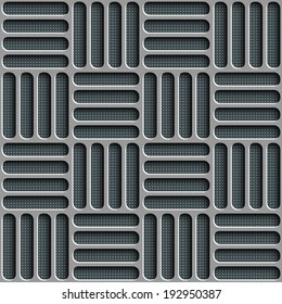 Vector Abstract Seamless Perforated Background