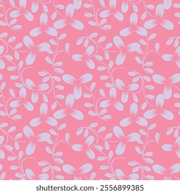 Vector abstract seamless simple floral pattern. Flower pattern. Spring pattern. Pattern for textiles or for cover. Wallpaper. Hand drawn.