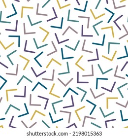 Vector abstract seamless textile pattern - creative design. Colorful geometric repeatable background 