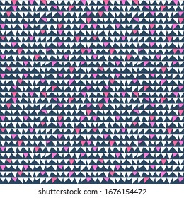 Vector abstract seamless triangles pattern. Hipster geometric card background template