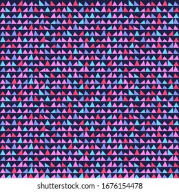 Patrón de triángulos abstractos sin fisuras vectoriales. Plantilla de fondo de tarjeta geométrica de Hipster