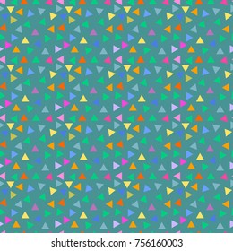 Vector abstract seamless triangles pattern. Hipster geometric card background template