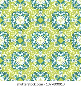 Vector abstract seamless wavy pattern. Hand drawn brush strokes illustration.