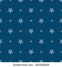 vector abstract seamless winter pattern with snowflakes