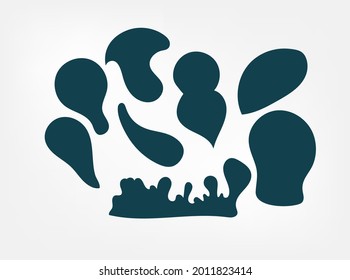 vector abstract set shapes design elements