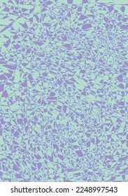 dominan los tonos vectoriales abstractos del azul y el violeta, pareciéndose a la superficie de una piscina.