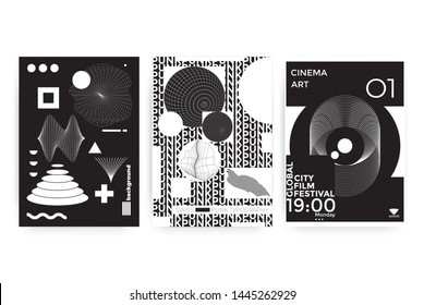 Vector Abstract Shape Geometric universal design form 