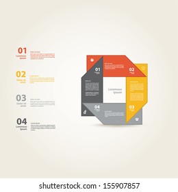 Vector abstract shape template. Template with place for your content. Minimalistic design in modern colors.