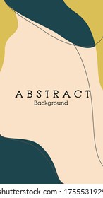 vector abstract shapes blue,green earth tone background