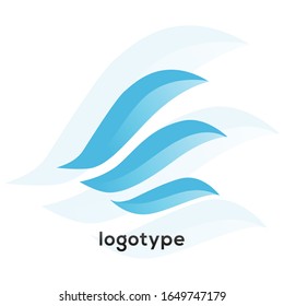 Vector Abstract Shapes, Line logo. Professional business, corporate identity icon.