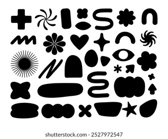 Formas abstractas de Vector. Formas modernas y formas geométricas 