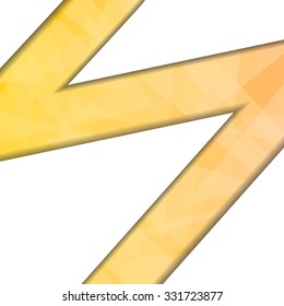 Vector : Abstract shapes on orange background