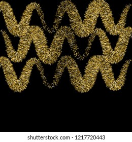 Vector Abstract shiny color gold design
