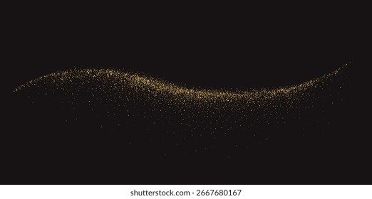 Vetor abstrato brilhante dourado Glitter elemento de design. Para o Ano Novo, Feliz Natal, Aniversário e casamento cartão de saudação e convite. Design de fundo de luxo