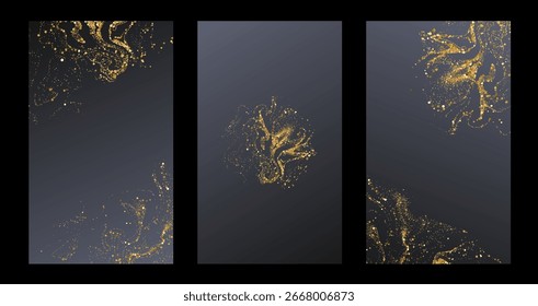 Vetor Abstract Fundo Brilhante Ouro Brilhante. Para o Ano Novo, Feliz Natal, Aniversário e casamento cartão de saudação e convite. Design de fundo de luxo