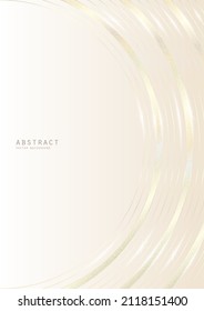 Vector abstract shiny luxury background in light soft colors with geometric pattern, golden lines, glitter and copy space. A4 premium modern elegant template for notebook cover or blank