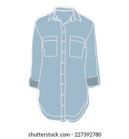 vector abstract shirt outline
