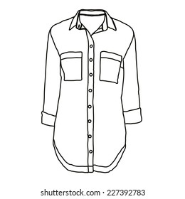 vector abstract shirt outline