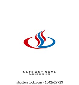 Vector abstract sign Air conditioning