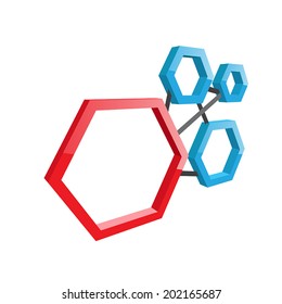 Vector abstract sign beehive