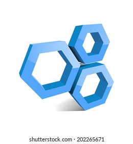 Vector abstract sign beehive